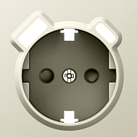 Donel A07 шампань накладка для розетки Schuko с зарядным устройством USB A+C,  со шторками 16A 250 В~,серия DB, DE22951