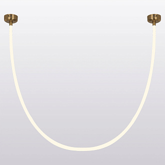 Линейно-подвесной светильник Lussole LSP-7011, 130*65 см, бронзовый