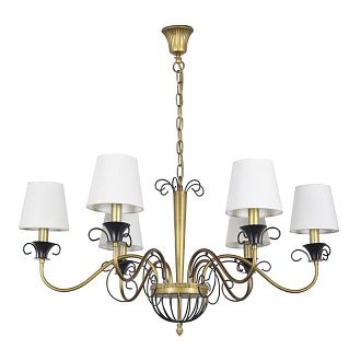 Люстра *80*46 см, 6*E14*40W, Arti Lampadari Lenola Lenola E 1.1.6 AG, Золото