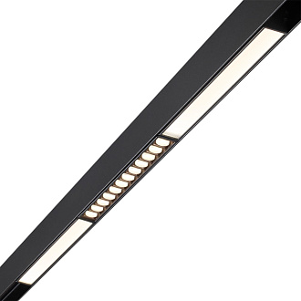 Трековый светильник 25 см, 12W, 4000K для низковольного шинопровода Novotech Flum 358418, черный