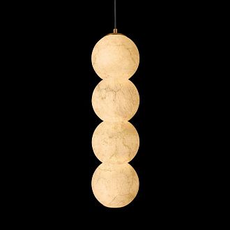 Подвесной светильник 12 см, 20W, 3000K, Loft IT Beads 10530/4P, бронза-мрамор