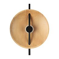 Настенный светильник 52 см, 5W, 3000K, Loft IT Wood 10451W, черный-дерево
