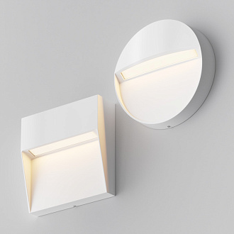 Подсветка для лестниц 11*11 см, LED 3W, 3000К, Белый Maytoni Mane O047SL-L3W3K