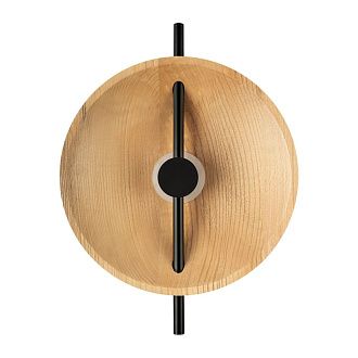 Настенный светильник 52 см, 5W, 3000K, Loft IT Wood 10451W, черный-дерево