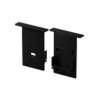 Комплект заглушек (для профиля 35×42) 2 шт., ALM-3542-B-EC 642054, 1*3*4 см, Maytoni Led Strip 642054, Черный