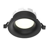 Встраиваемый светильник 11 см, Maytoni Technical Slim DL027-GX53-B, черный