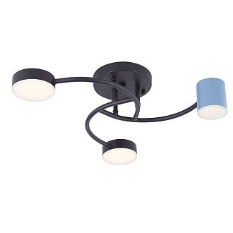 Потолочный светильник 48*48*15-15 см, *LED*6W, 4000K, Freya  FR6048CL-L6B, Черный