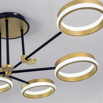 Светильник 85*85*35 см, LED 80W, 3000 / 6000K, Золото LED4U L3102-3