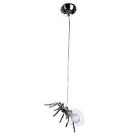 Подвесной светильник Divinare 1308/02 SP-1 Spiders Invasion, диаметр 21 см, хром/прозрачный
