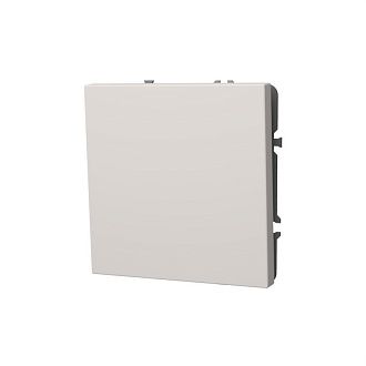 Выключатель встраиваемый Voltum S70 одноклавишный 10А, белый матовый пластик Soft touch VLS010102