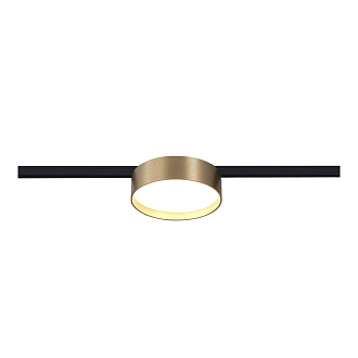 Магнитный трековый светильник 11,3*3,4 см, 1*LED*12W 3000K ST LUCE Super5 ST670.336.12 латунь