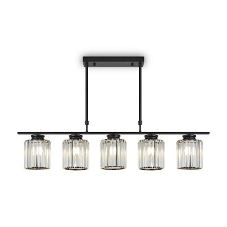 Люстра 100*14*-81 см, 5*E27*200W, Freya  FR5474PL-05B, Черный