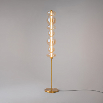 Торшер 28*163 см, LED, 40W, 3000К, Maytoni Futuro MOD307FL-L40BS3K латунный