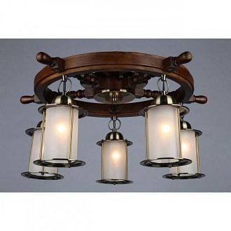 Люстра 60*60*30 см, 5*E27, 60W, Omnilux Omnilux 503 OML-50307-05, бронзовый