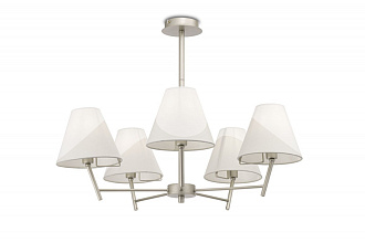 Потолочная люстра Freya Vanessa FR5084PL-05G, диаметр 72 см, серебро