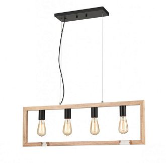 Подвесной светильник 12*85*152 см, 4*E27 черный Vele Luce Copeland VL6222P14