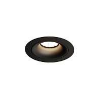 Светильник встраиваемый 10,6*10,6*4 см, вр 9,5 см, 1*GU10*50W, Denkirs Roto DK2120-BK, черный