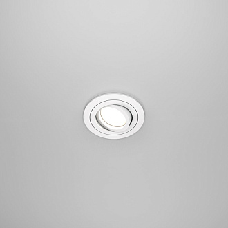 Светильник 9/8 см, GU10, IP20 Maytoni Atom DL023-2-01W, встраиваемый белый
