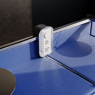 Светорегулятор встраиваемый Voltum S70 поворотно-нажимной 600 Вт, белый матовый пластик Soft touch VLS070302