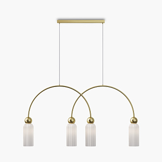 Подвесной светильник 110*10*362,5 см, 4*E14, Maytoni ANTIC MOD302PL-04W золотой