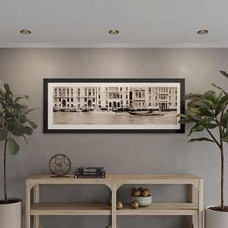 Светильник встраиваемый 12*12*3 см, вр 10,5 см, 1*GX53*12W, Novotech Gemini 371004, черный