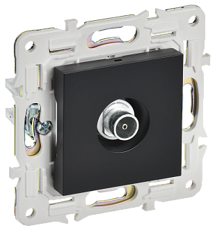 SKANDY Розетка TV оконечная SK-A12Bl черн. IEK, SK-A10-O-K02