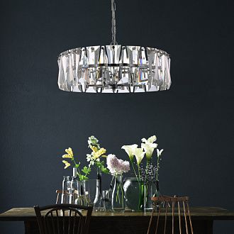 Подвесная люстра Maytoni Puntes MOD043PL-06CH, диаметр 52 см, хром