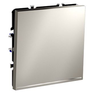 Выключатель встраиваемый Voltum S70 одноклавишный с подсветкой 10А, кашемир пластик Soft touch VLS010203