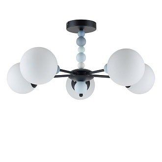 Люстра *65*30 см, E14 5*40W, Lumion Sunday чёрный, 6526/5C