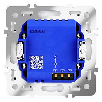 Датчик движения встраиваемый Voltum S70, белый матовый пластик Soft touch VLS070502