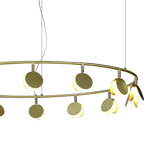 Подвесной светильник *106*200 см, LED *  60W, 3000К Mantra Shell 7357, золотой