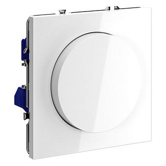 Светорегулятор встраиваемый Voltum S70 поворотно-нажимной 600 Вт, белый  пластик  VLS070301