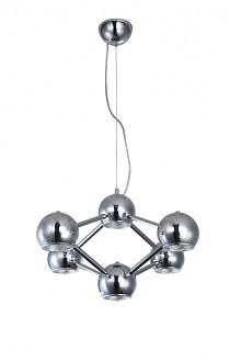 Подвесная люстра  61*160 см, 6*E14 хром, серебро Vele Luce Azore VL5173P06