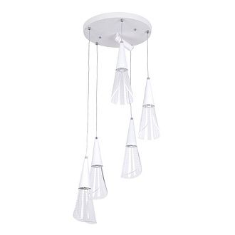 Светильник 45*45*35-85 см, *LED*21W, 3000-6000K, LED4U L7106-6 WТ, Белый