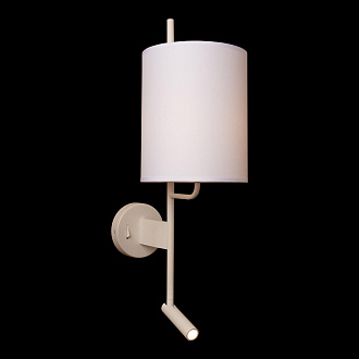 Настенный светильник 18*58 см, 2*E27+LED*1X40W + 1X3W 3200K LOFT IT Ritz 10253W/B White белый