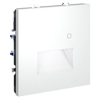 Подсветка светодиодная встраиваемая Voltum S70 с датчиком, белый матовый пластик Soft touch VLS070702