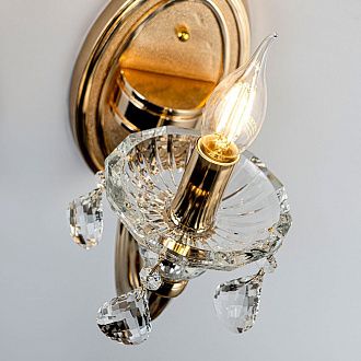 Бра 14*26*-26 см, 1*Е14*40W, Modelux  ML.7141.01P, Золото