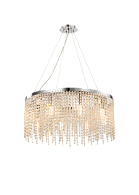Люстра Ø800 x H250 (1000), мм, 12*40W (480W), CHROME (Хром) NewRgy NW065-ф800*H250 CHROME