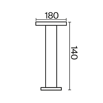 Светодиодный светильник 40 см, 12W, 3000K, Maytoni Wald O420FL-L12GF, графит