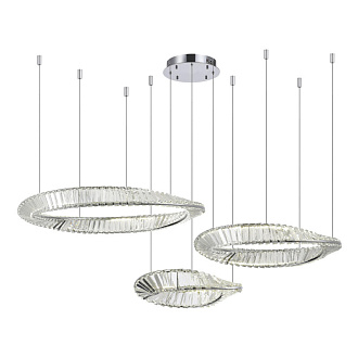 Светильник подвесной 130*200 см, LED*1*97W, 4000K, St Luce Ritorto SL6204.111.03, Хром