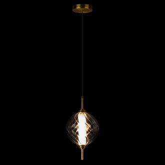 Подвесной светильник *15*-27,5 см, 1*LED*30W, 4000K, LOFT IT Helix 10421/B Smoke, бронзовый