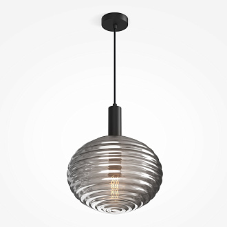 Подвесной светильник 32*32*343 см, 1*E27, 60W, Maytoni Reels MOD268PL-01B черный
