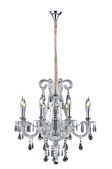 Люстра 720*720-1300, 8*E14, 40W NewRgy Premium 8258/8CR CHROME, Хром