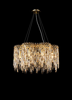 Люстра 600*260, 8*E14, 40W NewRgy Cristallo NW031-ф600*H260 H GOLD, H GOLD