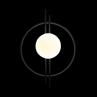 Бра 40* см, 1*G9*7W, Loft It 10143 Black Circle, Черный