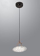 Люстра 2326-1D, D170 LED, 9W, 3000/4000/6000KK, Alva Donna, Чёрный матовый