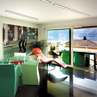 Светодиодный светильник 120 см, 48W, 4000K, Novotech Iter 358823, черный