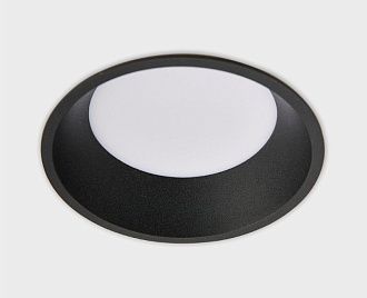Встраиваемый светильник 16 см, 15W, 3000K, Italline IT06-6013 black 3000K, черный, вр 14,6 см