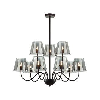 Люстра потолочная 72*70 см, 1*G9*20W Lumion Smoky 6570/9C черный