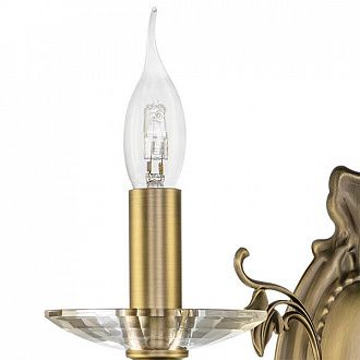 Бра с двумя рожками  Lightstar STREGARO 694621, бронза